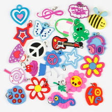 Load image into Gallery viewer, 100pcs Pendants DIY Colorful Loom Rubber Band Bracelet Jewelry Making Beads Toy  Colorful Animal Flower Beads Random Style 2019
