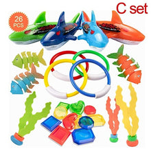 Load image into Gallery viewer, 4/18/26 PCS Summer Playing Swimming Pool Throwing Diving Toys Underwater Rings Diving Circle Set Multicolor Game Beach Toy
